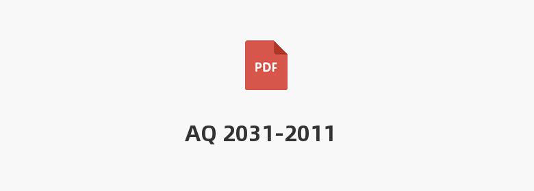 AQ 2031-2011